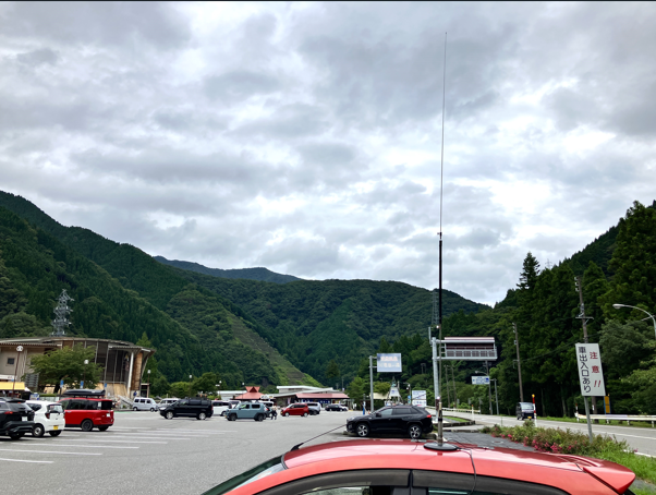 道の駅　星のふる里ふじはしの駐車場で運用