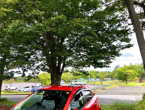 木陰の駐車スペースは、ありがたかった～